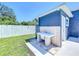 Outdoor sink area and backyard featuring a concrete patio, and a convenient outdoor sink area at 2711 W Cordelia St, Tampa, FL 33607
