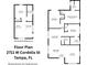 Floor plan featuring the layout of the property with the location of each room at 2711 W Cordelia St, Tampa, FL 33607