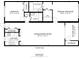 Detailed floor plan showcasing the layout of the home's two bedrooms, living spaces, and kitchen at 280 126Th Ave # 106, Treasure Island, FL 33706