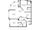 Detailed floor plan showcasing the layout of the home, including bedrooms, living areas, and balcony at 4302 Bayside Village Dr # 102, Tampa, FL 33615