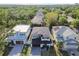Overhead shot showcasing homes in a lush, green neighborhood with mature trees at 6315 S Richard Ave, Tampa, FL 33616