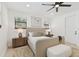 Relaxing bedroom featuring neutral tones, soft lighting, and minimalist decor at 6315 S Richard Ave, Tampa, FL 33616