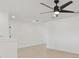 Hardwood floor bonus room with a ceiling fan and multiple recessed lights at 6315 S Richard Ave, Tampa, FL 33616