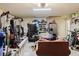 Large garage interior offering plenty of space for a variety of equipment, tools, and storage at 12506 Safari Ln, Riverview, FL 33579