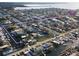 An aerial view of the property showcasing its prime waterfront location and access to the Gulf at 13930 King Ave, Hudson, FL 34669