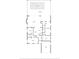 Detailed floor plan outlining the layout with dimensions for the bedrooms, kitchen, and living spaces at 1509 Coachlight Way, Dunedin, FL 34698
