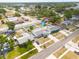 A high angle view of a community with lush landscaping and manicured lawns at 2605 Fulton Sw St, Largo, FL 33774