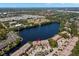 Overhead view of a lovely property situated on a scenic lake near baseball fields at 2782 Countryside Blvd # 2, Clearwater, FL 33761