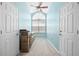 Bright office space with a large arched window, ample storage, and natural light at 2782 Countryside Blvd # 2, Clearwater, FL 33761