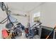 Well organized garage with many yard tools and supplies at 3022 Forest Club Dr, Plant City, FL 33566