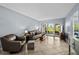 Inviting living room with comfortable seating, tile flooring, and sliding glass doors to the outdoors, enhancing the relaxed atmosphere at 6269 Palma Del Mar S Blvd # 112, St Petersburg, FL 33715