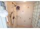 Updated bathroom with glass shower, tile surround, and updated fixtures at 6505 Bimini Ct, Apollo Beach, FL 33572