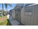 Durable shed with double doors for outdoor storage needs at 6505 Bimini Ct, Apollo Beach, FL 33572