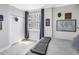 Bright bedroom with large window, hardwood floors, and classic decor at 750 4Th Avenue South # 601H, St Petersburg, FL 33701