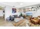 Stylishly furnished living room featuring contemporary decor, light-colored walls, and a comfortable seating area at 750 4Th Avenue South # 601H, St Petersburg, FL 33701