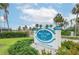Welcoming community sign 'Boca Ciega Point', a 55+ boating community with lush landscaping at 1 Boca Ciega Point Blvd # 212, St Petersburg, FL 33708