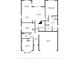 Detailed floor plan showcasing the layout of the house, including the living room, bedrooms, and kitchen at 14434 Scottburgh Glen Dr, Wimauma, FL 33598