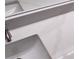 Close-up view of the beautiful vanity with white countertop and sink at 2925 Starmount Dr, Valrico, FL 33596