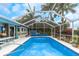 Enclosed pool with lush greenery and a deck area for relaxing in a private backyard oasis at 424 Island Cay Way, Apollo Beach, FL 33572