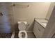 Modern bathroom featuring a stylish vanity and tiled shower with modern fixtures and lighting at 4750 Panorama Ave, Holiday, FL 34690