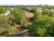 Aerial view of the property showcasing the landscape and surrounding neighborhood at 7501 Greystone Dr, Hudson, FL 34667