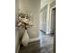 Neutral hallway with attractive vase and ample storage with closet at 9007 Pebble Creek Dr # 9007, Tampa, FL 33647