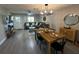 Open-concept living space featuring modern decor, comfortable seating, and stylish dining area at 9007 Pebble Creek Dr # 9007, Tampa, FL 33647
