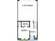 Layout of level one showing a 2-car garage, bathroom, bedroom and entry area at 2121 1St N Ave, St Petersburg, FL 33713
