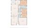 Detailed floor plan highlighting the layout of the home with dimensions for each room at 2404 Dovesong Trace Dr, Ruskin, FL 33570