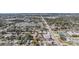 Wide aerial view showcasing the neighborhood and the property's proximity to community amenities and local thoroughfare at 4568 67Th N St, St Petersburg, FL 33709