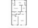 Detailed floorplan with dimensions, showing layout of all rooms in the condo at 6075 Shore S Blvd # 509, Gulfport, FL 33707