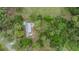 Aerial view of a house with verdant tree coverage at 7249 Berry Rd, Zephyrhills, FL 33540