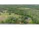 Aerial view of a charming home, surrounded by a lush, green landscape at 7249 Berry Rd, Zephyrhills, FL 33540