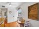 Cozy dining area with a window and beautiful Florida inspired art at 108 14Th Ave # 2, St Pete Beach, FL 33706