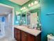 Bathroom with a vanity and a mirror at 1105 Canyon Oaks Dr, Brandon, FL 33510