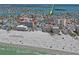 Beautiful aerial showcases home's close proximity to the beach, shops, and waterfront amenities at 13123 4Th E St, Madeira Beach, FL 33708