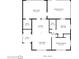 Floor plan showing total square footage and dimensions of the rooms in the home at 4126 Carson Ne St, St Petersburg, FL 33703