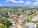 Beautiful aerial view of a neighborhood highlighting the property's convenient location near the water and urban amenities at 4395 50Th S Ter, St Petersburg, FL 33711
