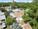 Aerial view showcases the home's landscaping, mature trees, and proximity to neighborhood amenities at 7313 8Th N Ave, St Petersburg, FL 33710