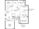Detailed floor plan showing layout of the house, including dimensions and room names at 7504 Lily Pad Ct, Hudson, FL 34667