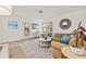 Bright living room featuring a comfortable sectional sofa, stylish decor, and ample natural light at 818 37Th Ne Ave, St Petersburg, FL 33704