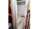 Walk in shower with built in seat and seashell shower curtain at 8810 41St N St, Pinellas Park, FL 33782