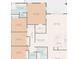 Detailed floor plan showcasing the layout of bedrooms, bathrooms, kitchen, and living areas at 1211 Penny Ct, Dunedin, FL 34698