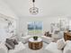 Bright living room boasts neutral decor, a large window, and a stylish seating arrangement at 1211 Penny Ct, Dunedin, FL 34698