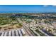 Wide angle aerial view showing landscape and nearby neighborhood streets at 12400 Park Blvd # 121, Seminole, FL 33772