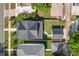 Aerial view of home showcasing the roof, backyard, and well-manicured landscaping at 1511 47Th N Ave, St Petersburg, FL 33703