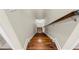 Wooden staircase with a handrail leading to a door at 1511 47Th N Ave, St Petersburg, FL 33703