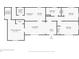 Detailed floor plan showcasing the layout of the house with dimensions at 1602 E New Orleans Ave, Tampa, FL 33610