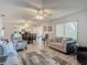 Open living space with living room, dining room, and kitchen area at 2011 Halidom Way # 0, Sun City Center, FL 33573
