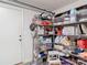 Organized storage area with wire shelving, providing ample space for household supplies and items at 2011 Halidom Way # 0, Sun City Center, FL 33573